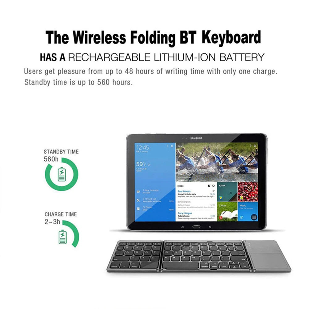 Mini clavier pliable sans fil portable