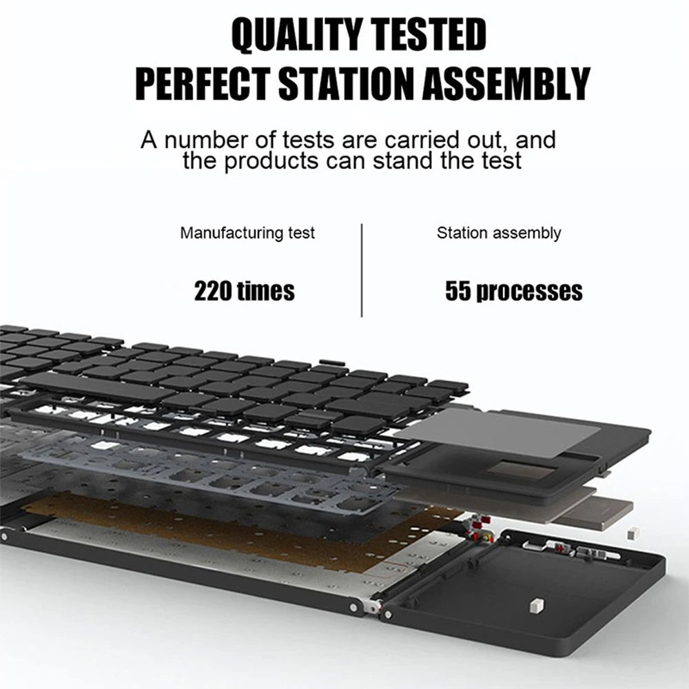 Mini clavier pliable sans fil portable