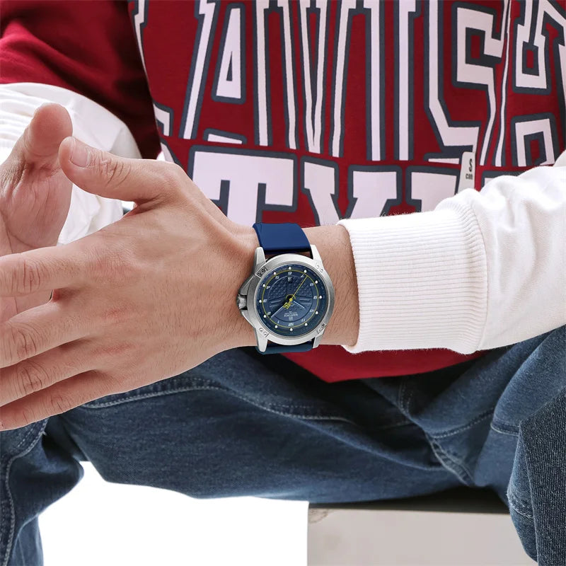 Montre-bracelet à quartz étanche pour homme