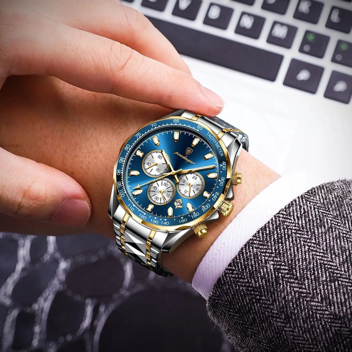Montre de luxe étanche pour homme