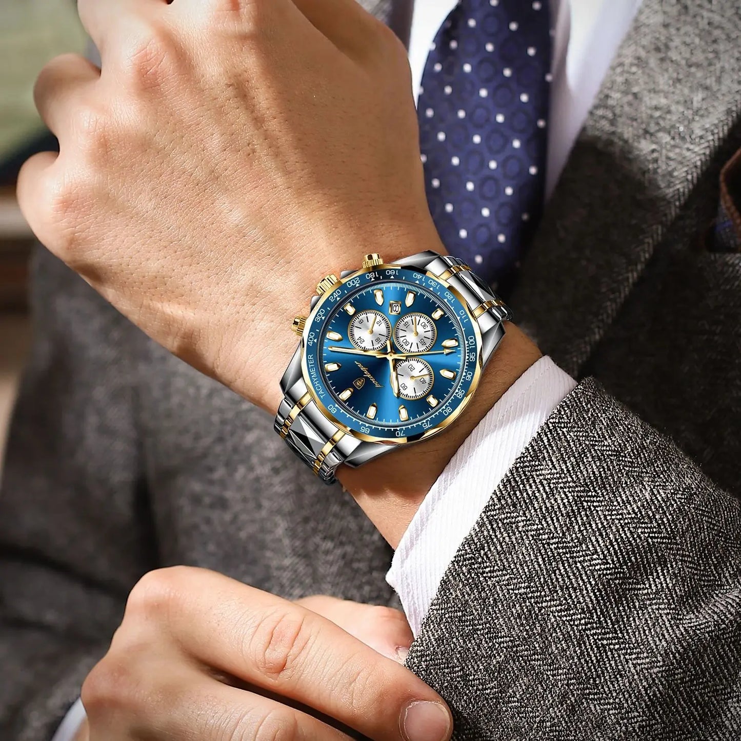 Montre de luxe étanche pour homme