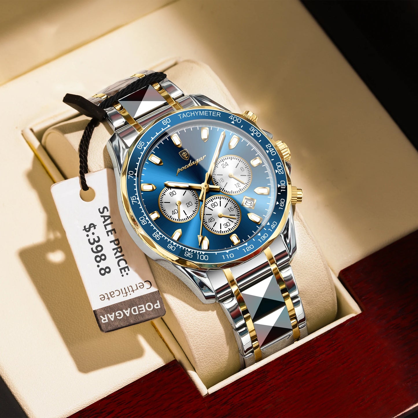 Montre de luxe étanche pour homme