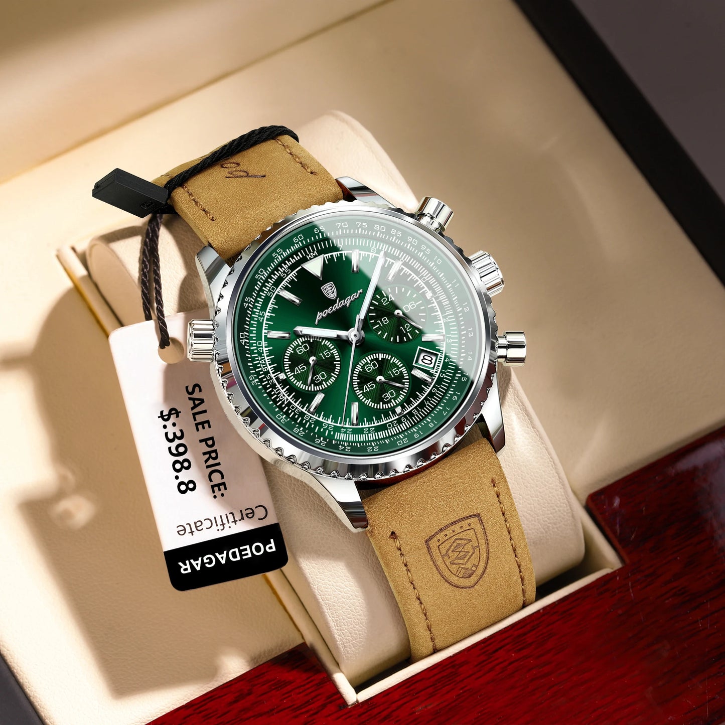Montre à quartz de luxe pour homme