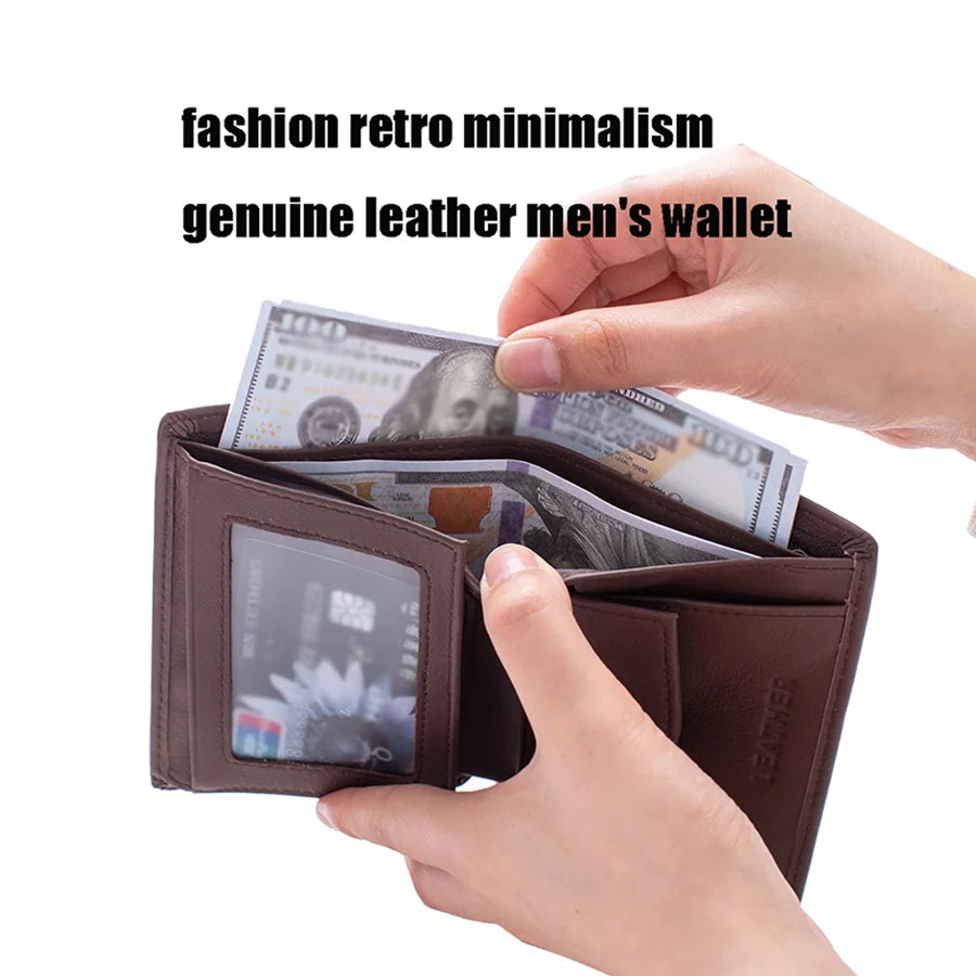 Porte-monnaie en cuir pour homme
