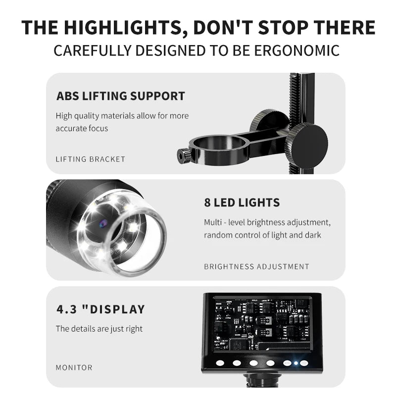 Microscope supérieure de réparation mobile adapté à une variété de scénarios