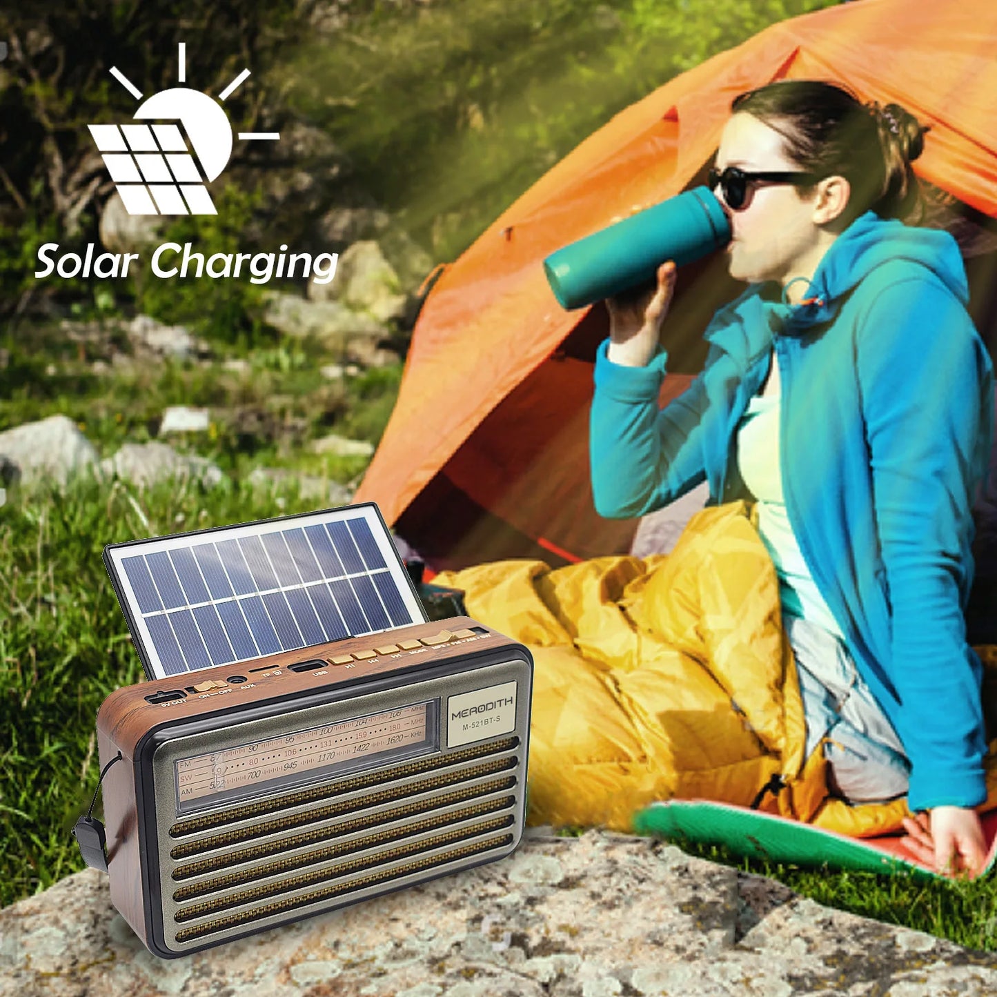 Radio Solaire Rétro Multifunction