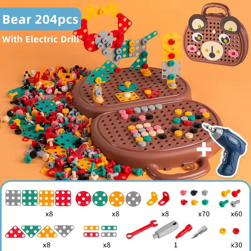 Boite a outils puzzle magique de jeu pour enfants