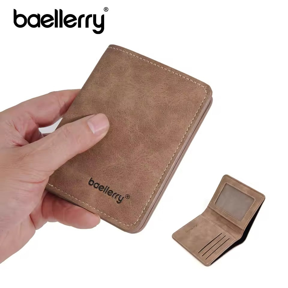 Mini portefeuille en cuir PU pour hommes