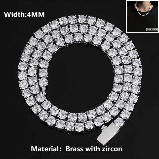 Collier chaîne brillant pour hommes