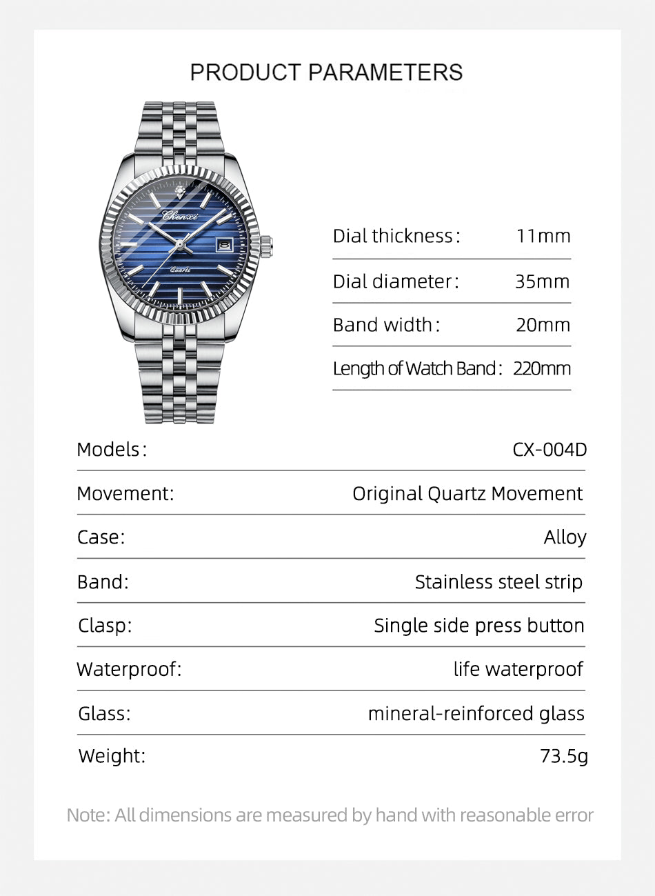 Montre pour hommes d'affaires de luxe