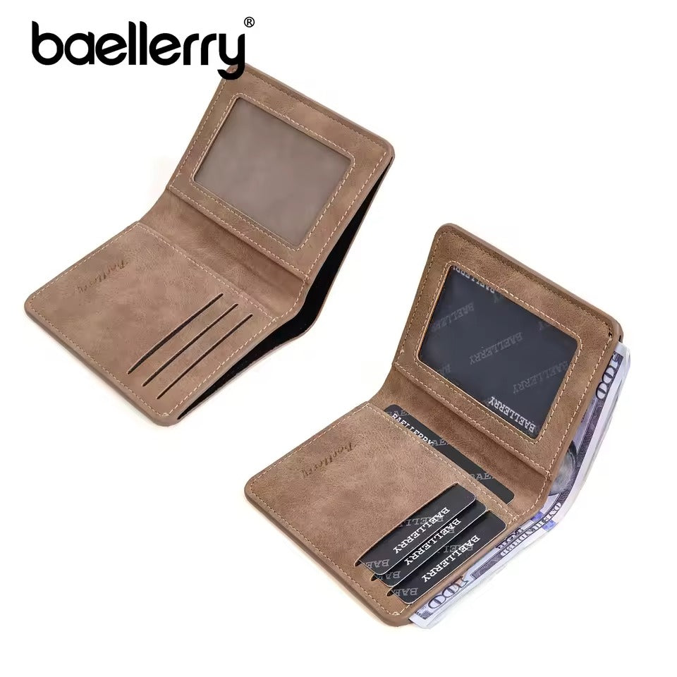 Mini portefeuille en cuir PU pour hommes