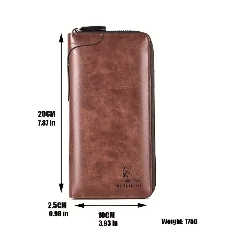 Portefeuille Long à fermeture éclair pour hommes