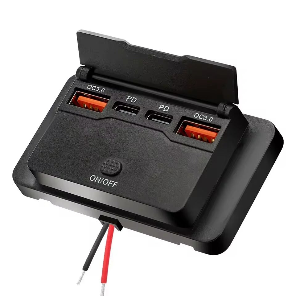 Adaptateur de prise de chargeur de voiture à 4 Ports