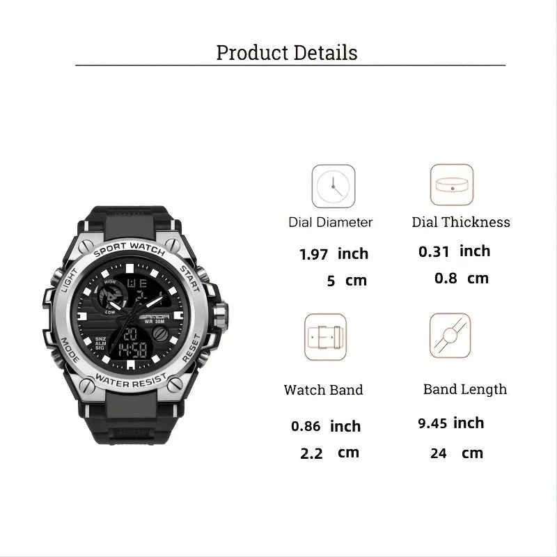 Montre Sport Antichoc pour Homme
