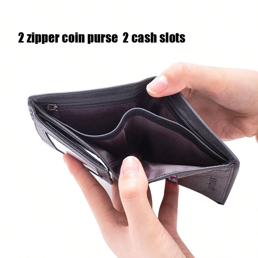 Porte-monnaie en cuir pour homme