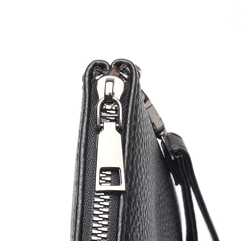 Pochette en cuir PU motif de tigre pour hommes d'affaires