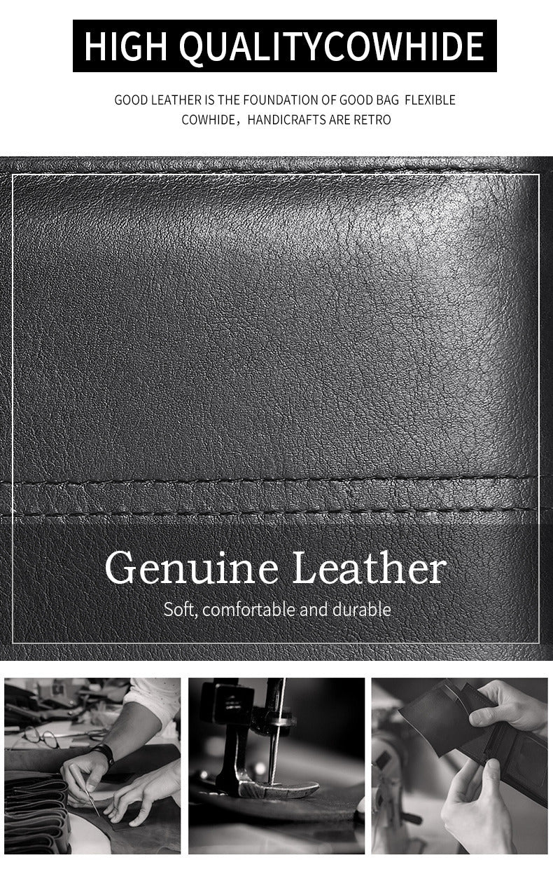 Portefeuille en cuir pour homme
