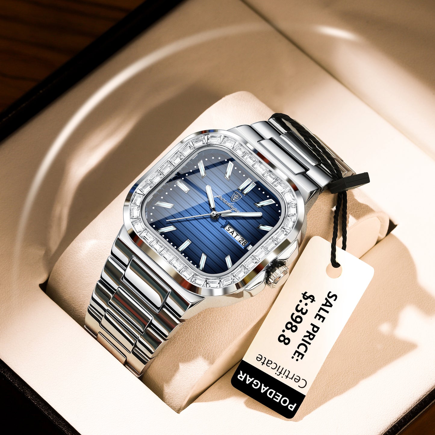 Montre de Luxe Carré pour Homme