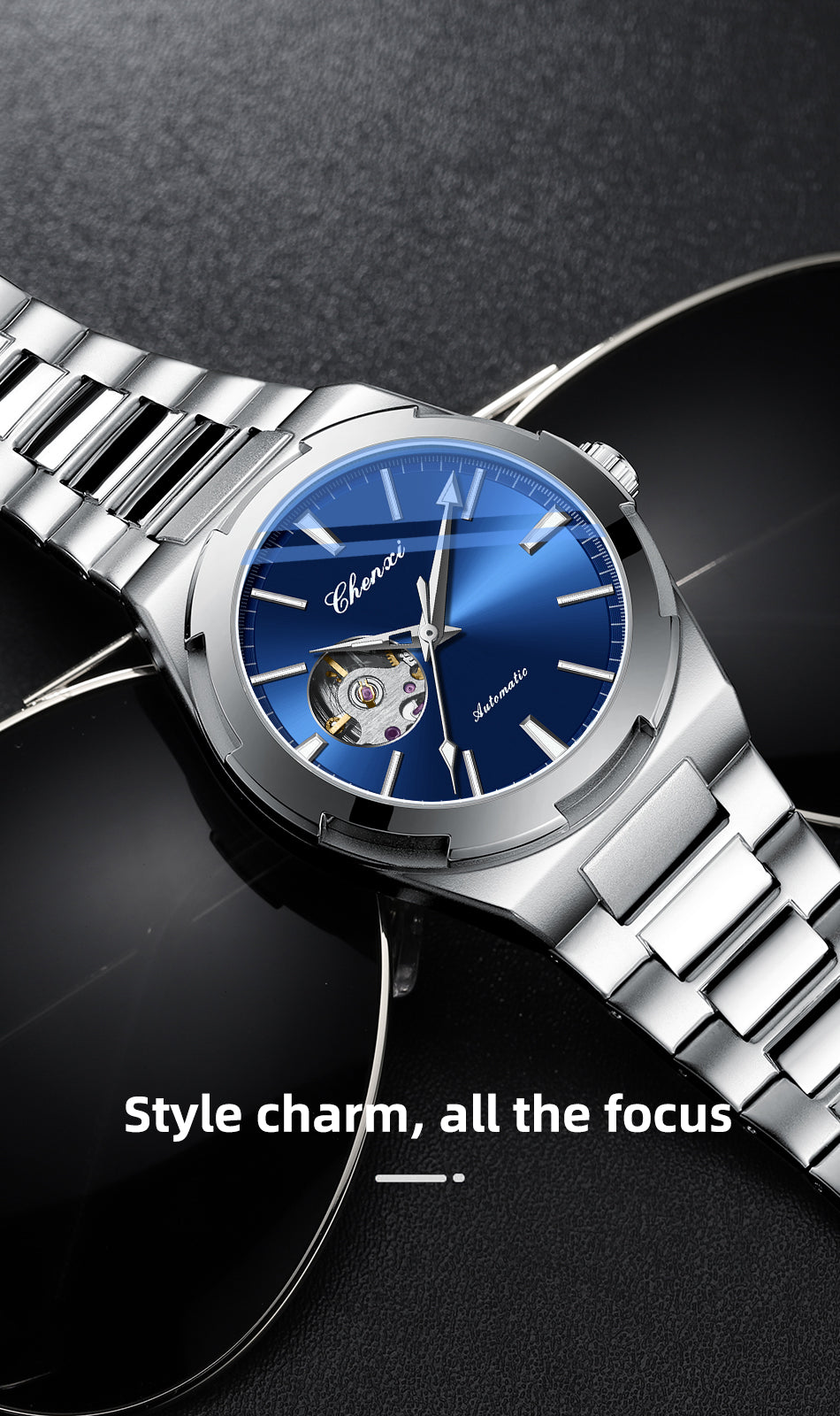 Montre Mécaniques en acier inoxydable