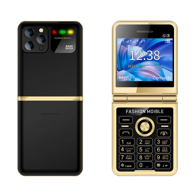 Téléphone portable Pro pliable radio FM