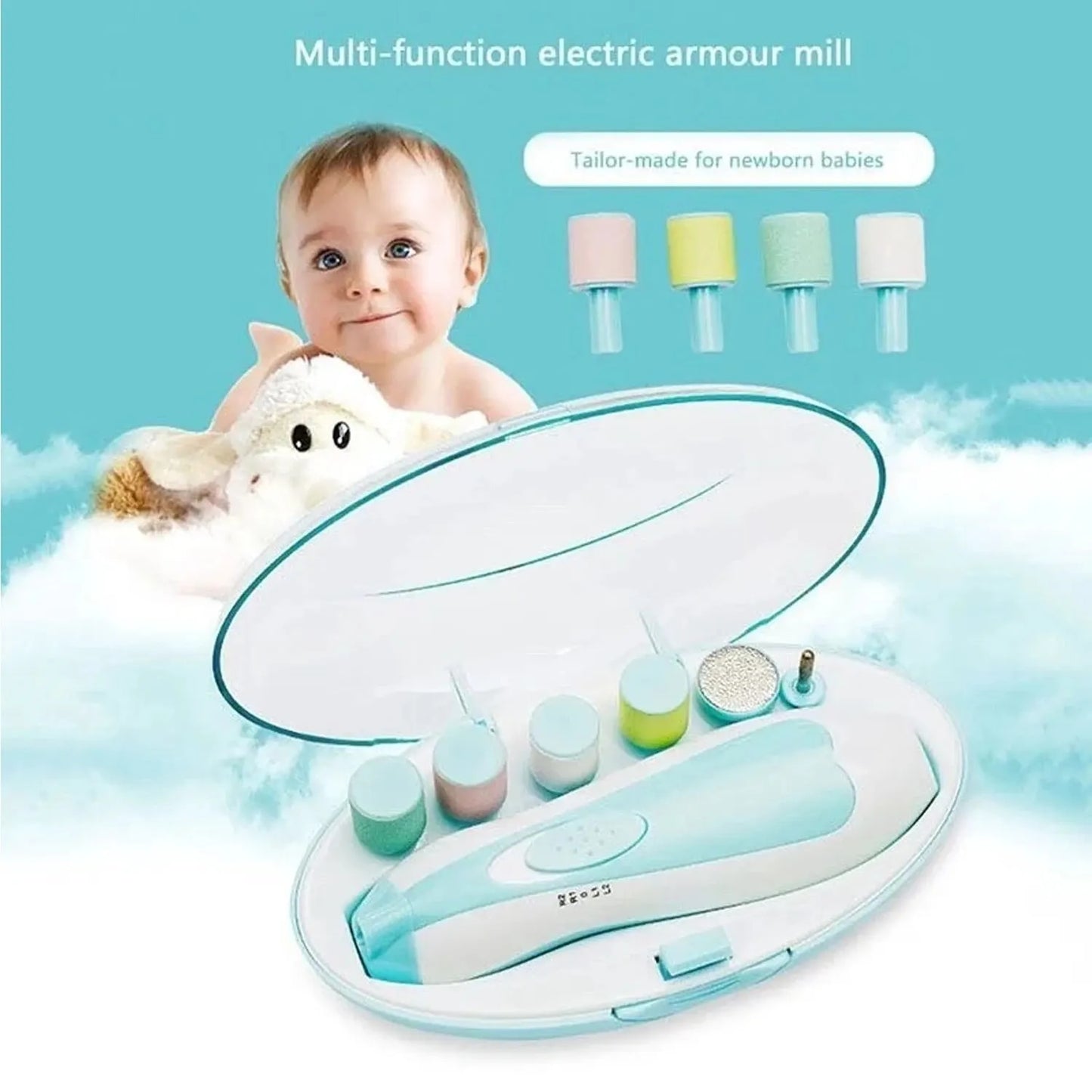 Coupe-ongles électrique 6 en 1 pour bébé