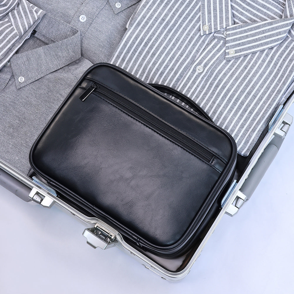 Trousse de luxe en cuir PU pour hommes