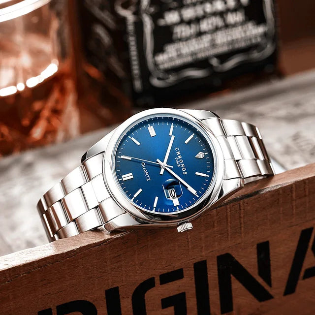 Montre bracelet de luxe chronos pour homme