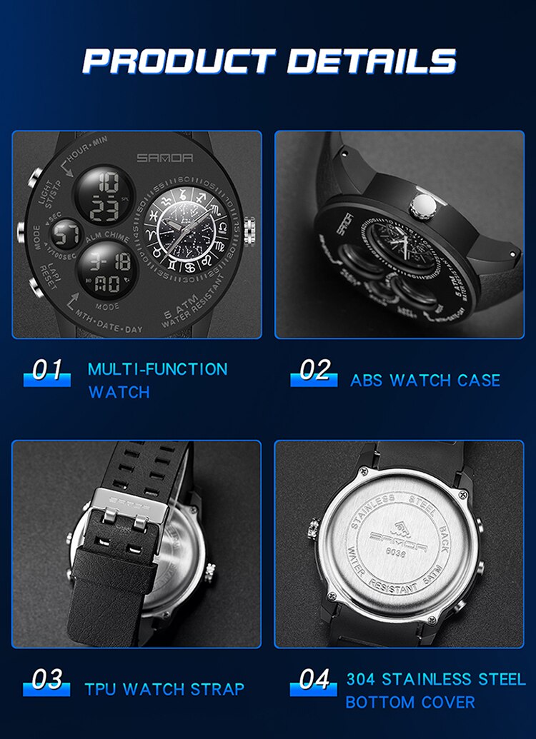 Montre créative supérieure pour Homme