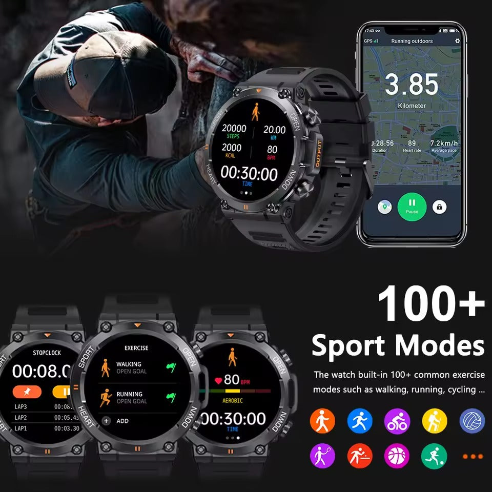 Montre intelligente HD pour homme