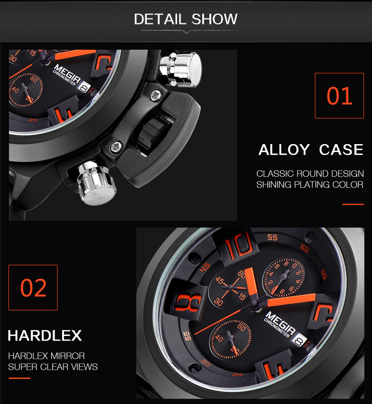 Montre grand cadran pour homme
