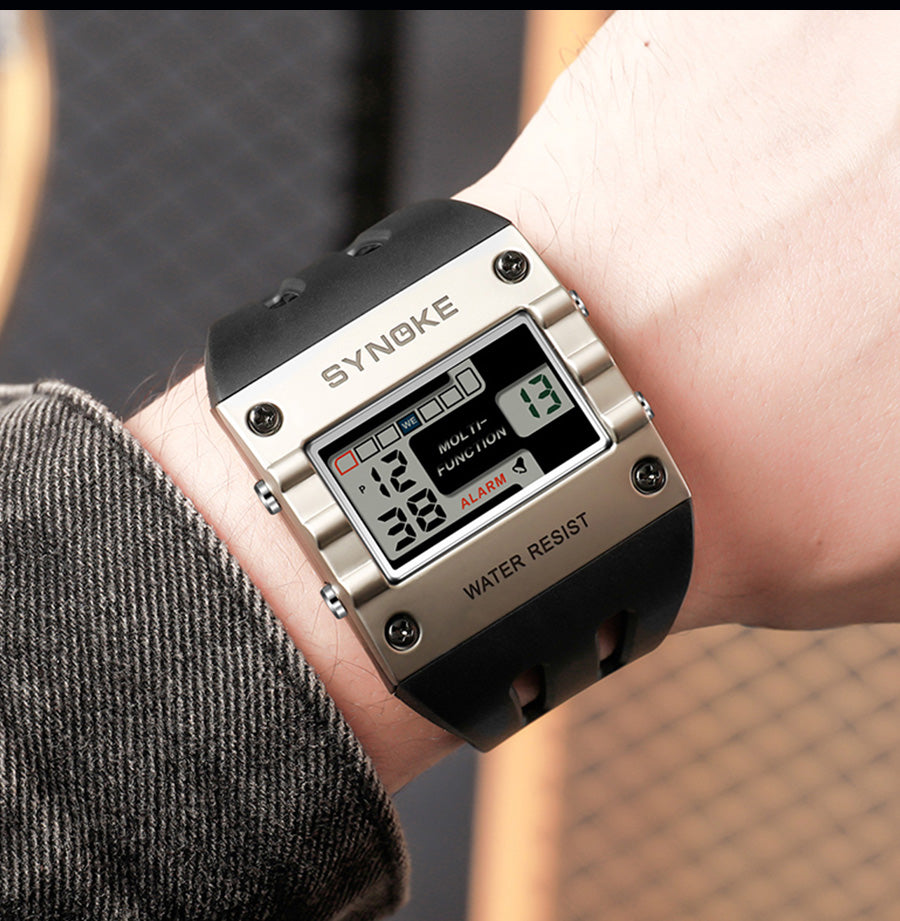 Montre numérique étanche pour hommes
