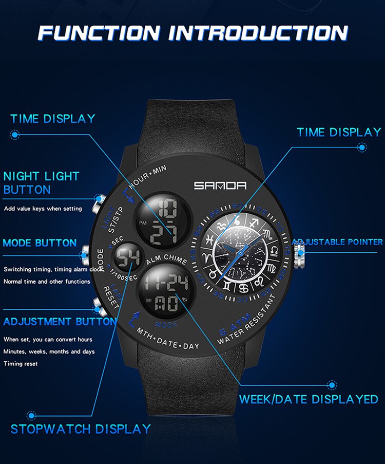 Montre créative supérieure pour Homme