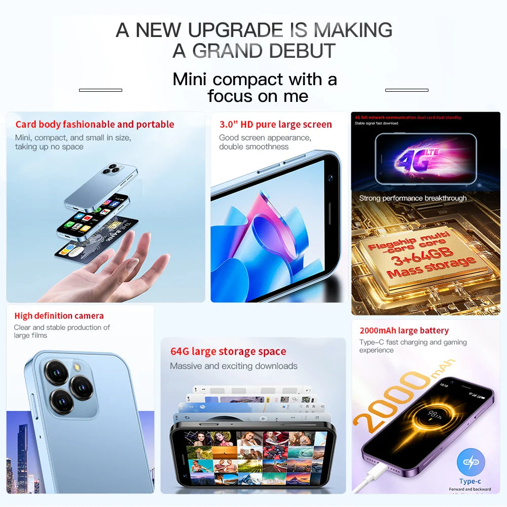 Mini Smartphone XS16 Pro