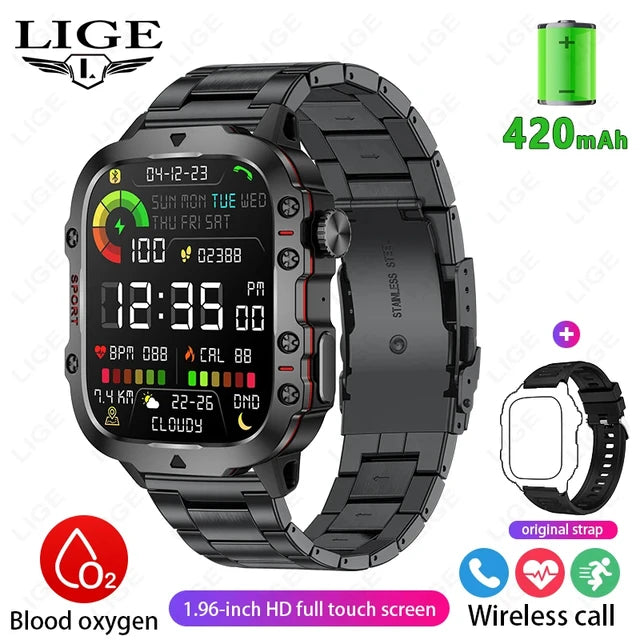 Montre intelligente robuste pour hommes