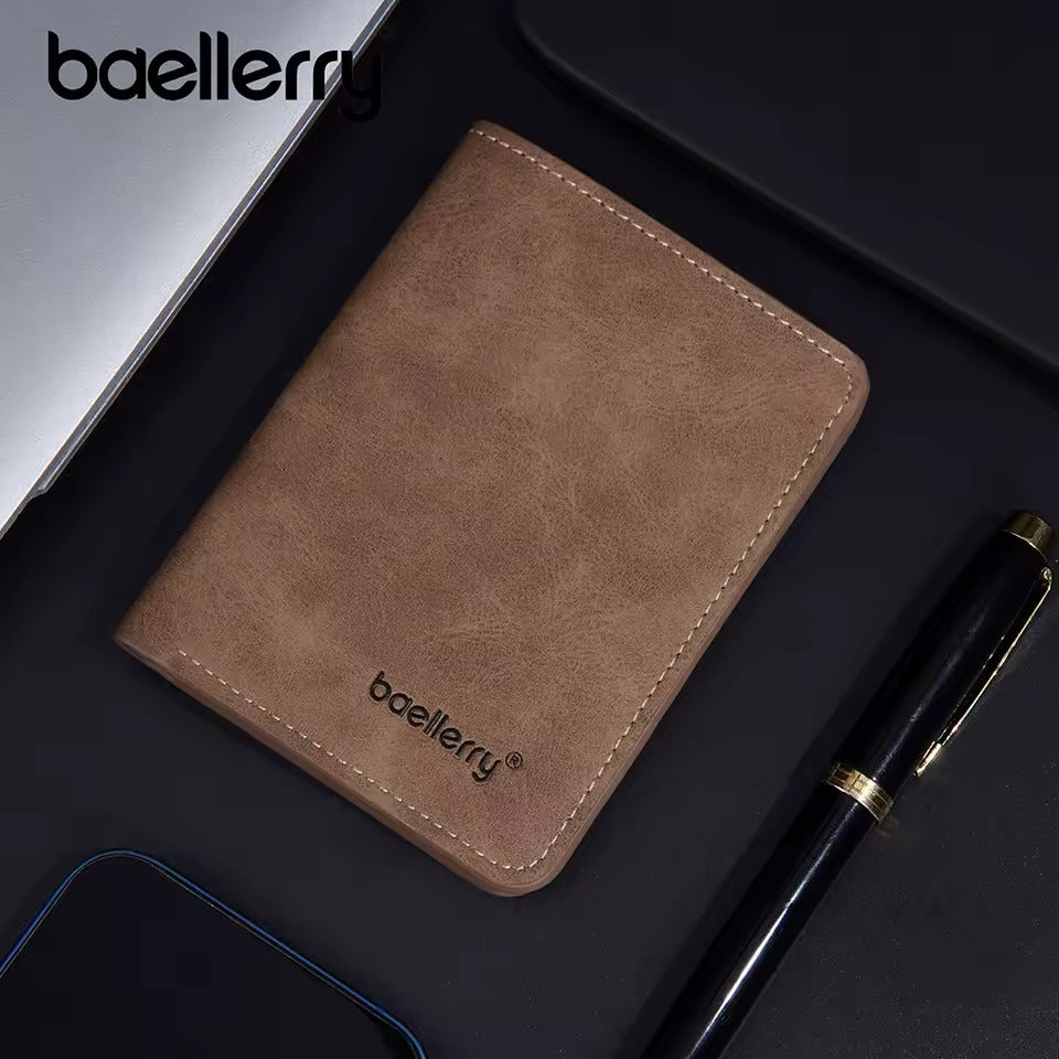 Mini portefeuille en cuir PU pour hommes