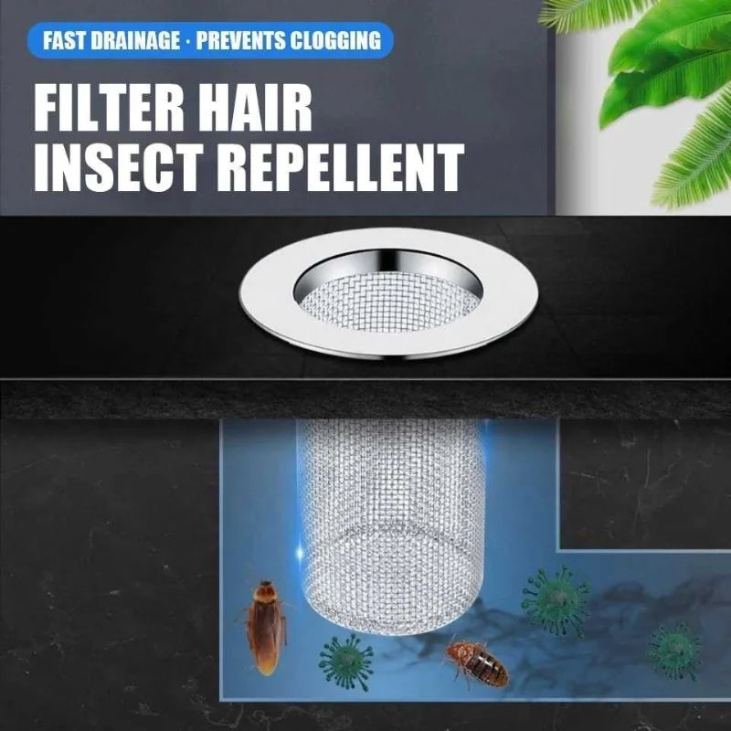 Filtre de Vidange de Sol Attrape-Cheveux Anti-obFum