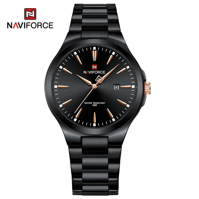 Montre à quartz en acier inoxydable pour homme