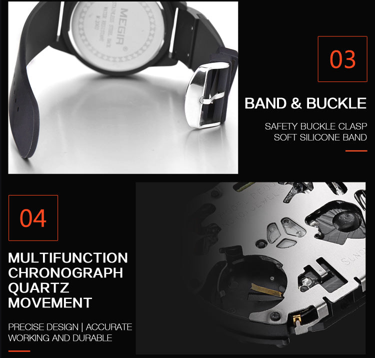 Montre grand cadran pour homme