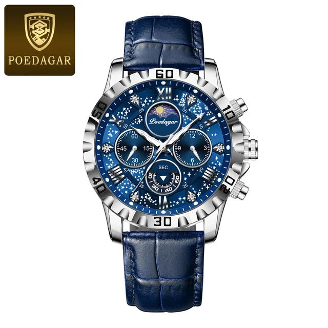 Montre de Luxe en Cuir pour Homme