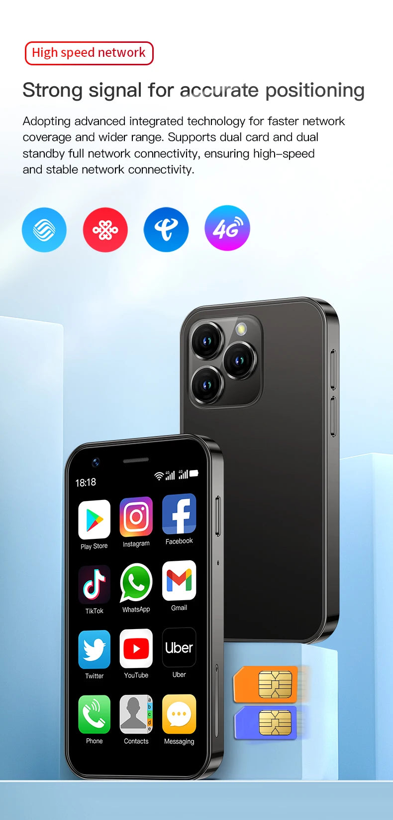 Mini Smartphone XS16 Pro