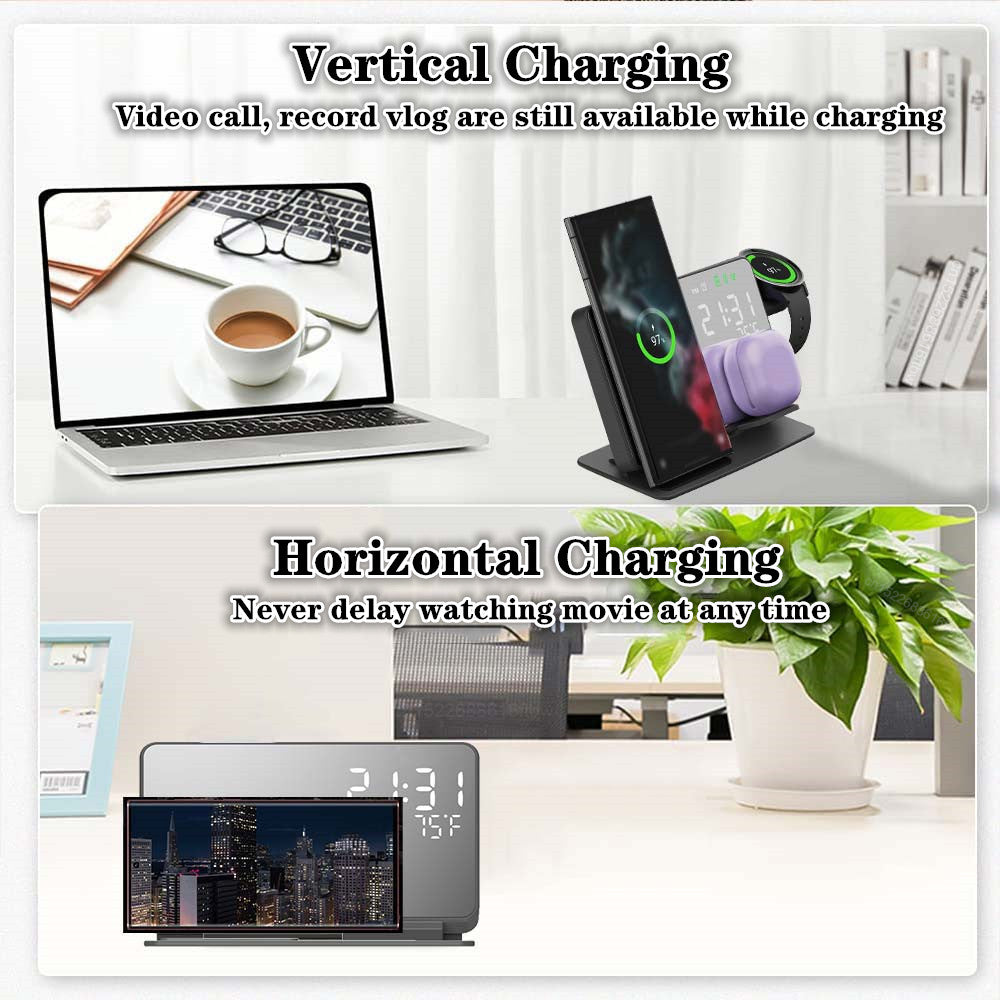3 en 1 Chargeur Sans Fil Rapide et Pratique