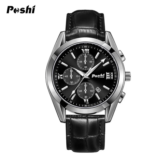 Montre nouvelle mode à quartz avec bracelet en cuir