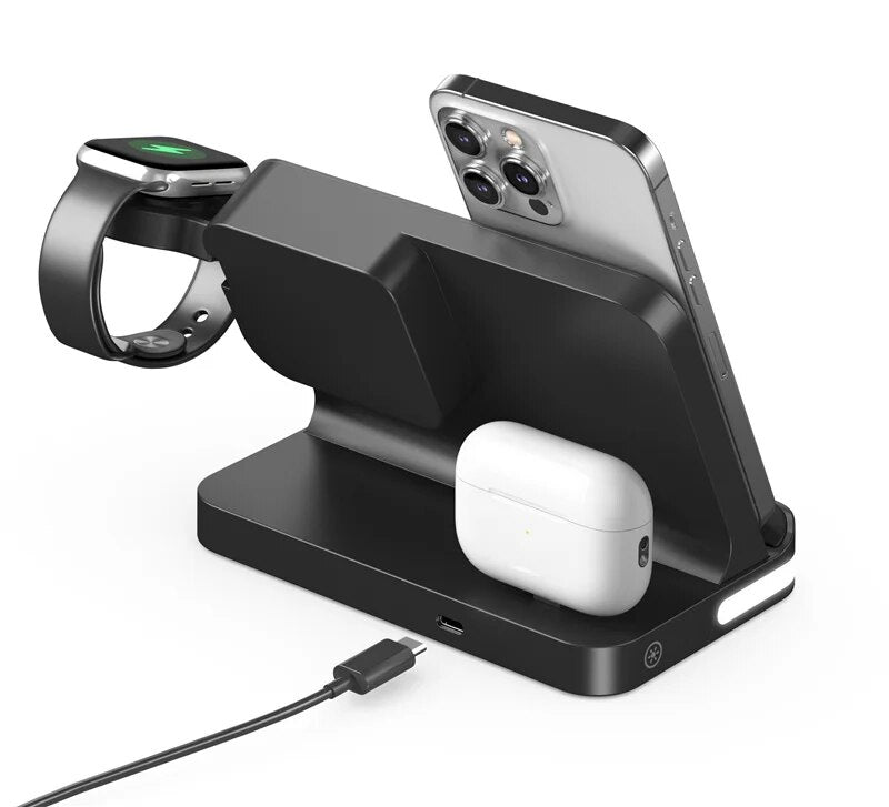6 en 1 Support de chargeur sans fil multifonction