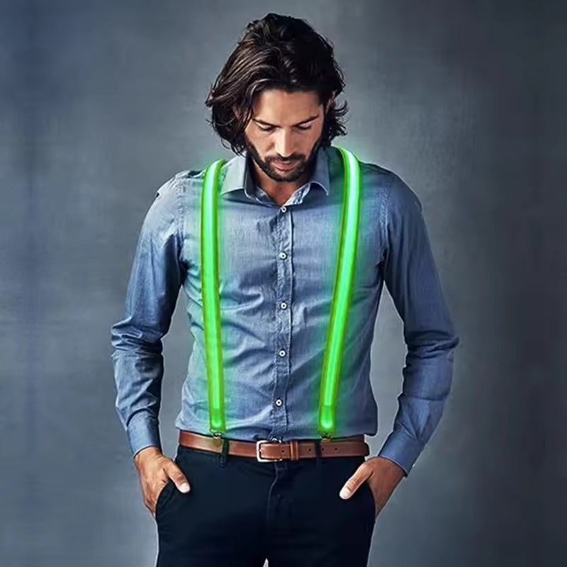 Bretelles lumineuses pour hommes