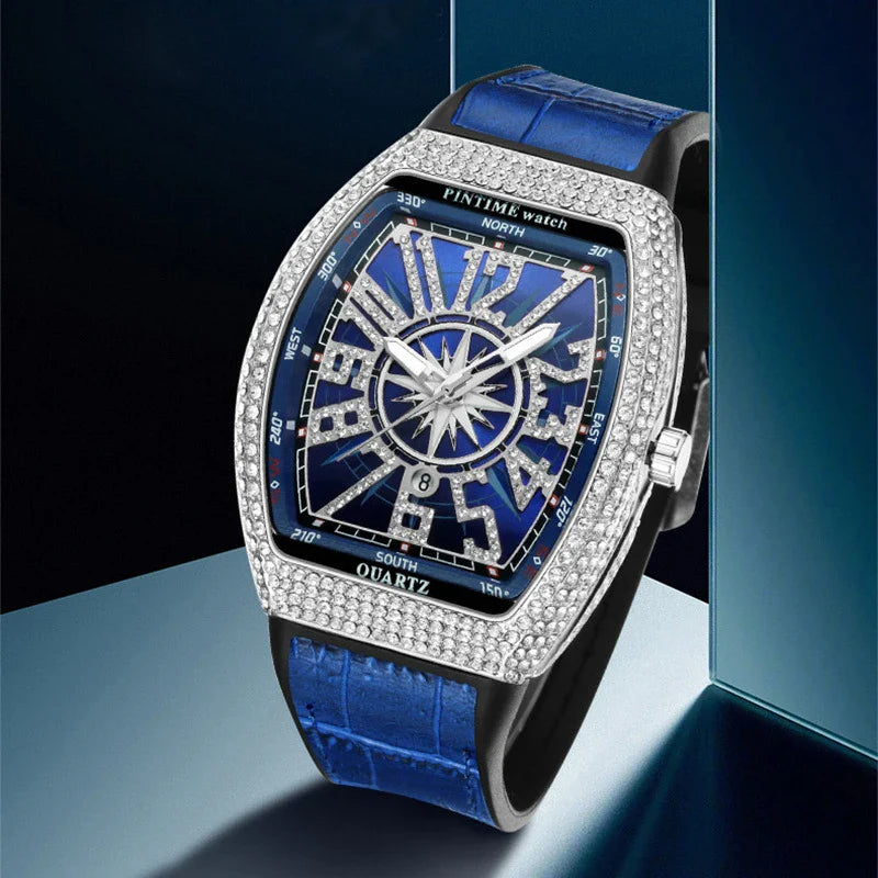 Montre-bracelet à Quartz de Luxe pour Homme