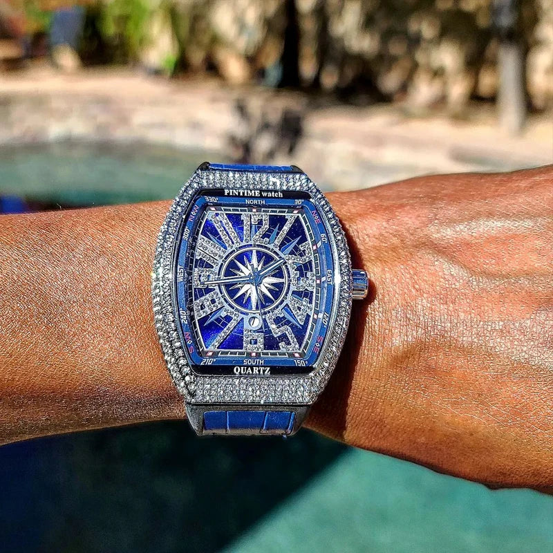 Montre-bracelet à Quartz de Luxe pour Homme