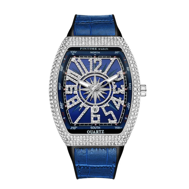 Montre-bracelet à Quartz de Luxe pour Homme
