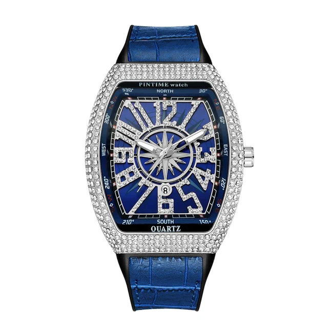 Montre-bracelet à Quartz de Luxe pour Homme
