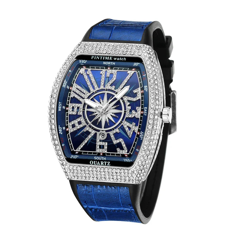 Montre-bracelet à Quartz de Luxe pour Homme