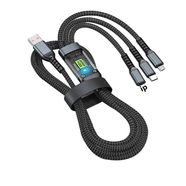 3 en 1 Câble de charge rapide pour tous les Téléphones